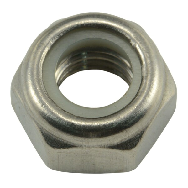 Midwest Fastener Nylon Insert Lock Nut, M8-1.25, A2 Stainless Steel, Not Graded, 8 PK 69604 - main